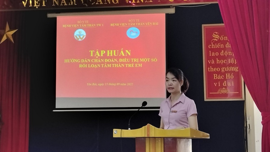 TẬP HUẤN HƯỚNG DẪN CHẨN ĐOÁN, ĐIỀU TRỊ MỘT SỐ RỐI LOẠN TÂM THẦN TRẺ EM